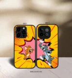 Fighting Tom & Jerry Couples Premium Glossy Couple Combo Cases
