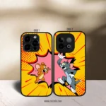 Fighting Tom & Jerry Couples Premium Glossy Couple Combo Cases