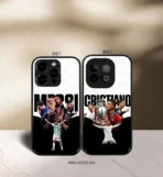 Cristiano & Messi Premium Glossy Couple Combo cases